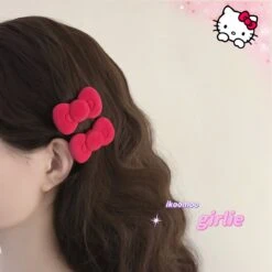 Kitten Bow Hairclips