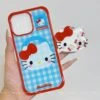 Vintage Plaid Kitty MagSafe Phone Case -Borcelle Store MK4 scaled 1