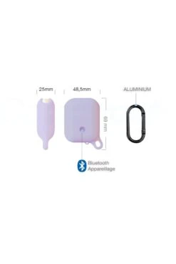 Airpods Housse Etanche Et Antichoc CaseProof Couleur: Mauve -Borcelle Store airpods etui de protection etanche en silicone mauve 10