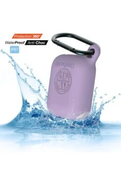 Airpods Housse Etanche Et Antichoc CaseProof Couleur: Mauve -Borcelle Store airpods etui de protection etanche en silicone mauve 3