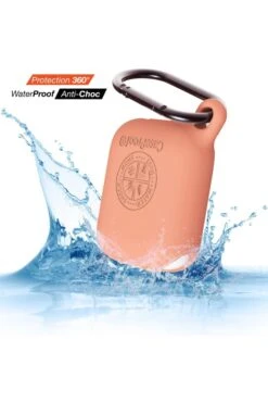 Airpods Housse Etanche Et Antichoc CaseProof Couleur: Papaye -Borcelle Store airpods etui de protection etanche et antichoc en silicone papaya 3