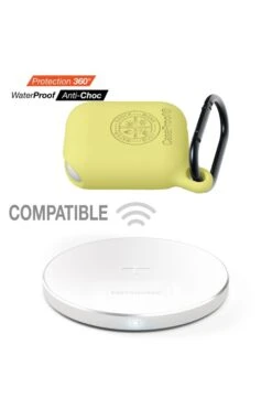 Airpods Housse Etanche Et Antichoc CaseProof Couleur: Jaune -Borcelle Store airpods housse de protection etanche antichoc en silicone jaune 5