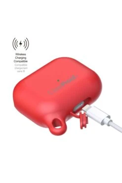 Airpods Pro Etui Etanche Et Antichoc CaseProof Couleur: Rouge -Borcelle Store airpods pro etui de protection etanche antichoc en silicone rouge 4