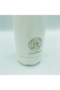 Bouteille Isotherme En Acier Inoxydable 500 Ml - Blanc Brillant -Borcelle Store bouteille isotherme en acier inoxydable 500 ml blanc brillant 3