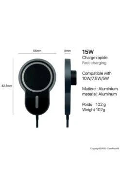 Chargeur Magnétique MagSafe Pour Voiture -Borcelle Store chargeur magnetique magsafe pour voiture 9