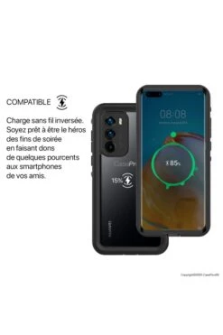 HUAWEI P40 - Coque Etanche & Antichoc SERIE WATERPROOF -Borcelle Store huawei p40 coque etanche antichoc serie waterproof 7
