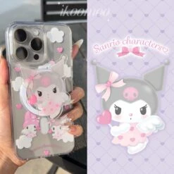 Cute Angel MagSafe Phone Case Holder Set