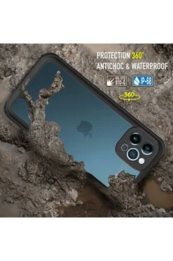 IPhone 12 Pro - Coque Etanche Et Antichoc - Série WATERPROOF -Borcelle Store iphone 12 pro coque etanche et antichoc serie waterproof 5