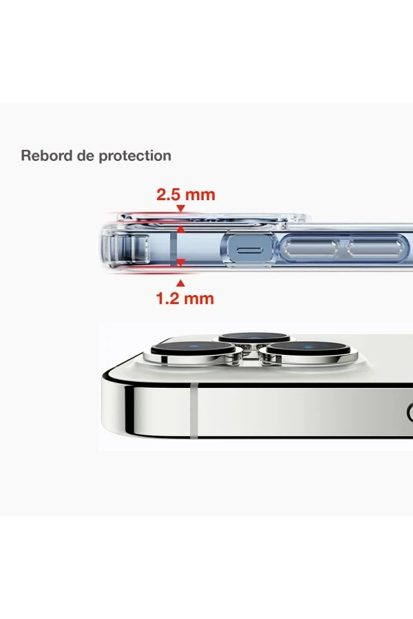 IPhone 13 Mini- Protection 360° AntiChoc - Transparent Magsafe Série SHOCK 8 IPhone 13 Mini- Protection 360° AntiChoc - Transparent Magsafe Série SHOCK - Image 6