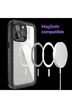 IPhone 14 Pro- Coque Etanche Et Antichoc - Compatible Magsafe -Borcelle Store iphone 14 pro coque etanche et antichoc compatible magsafe 5
