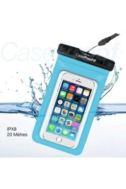 Pochette étanche 20m Pour Smartphone Turquoise